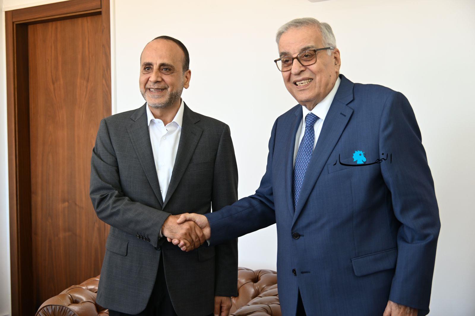 بو حبيب استقبل الموسوي موفدا من حزب الله 